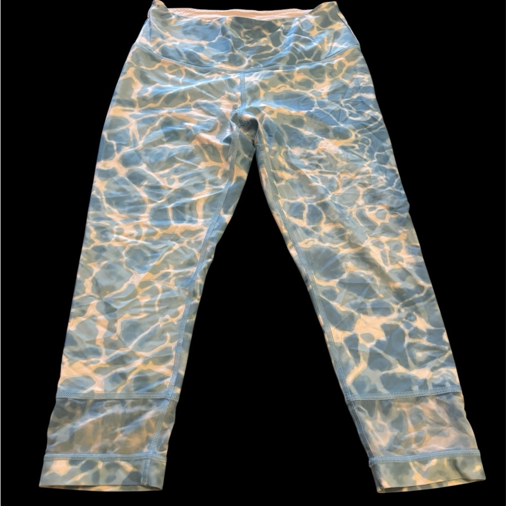 Blue Patterned Women's Leggings